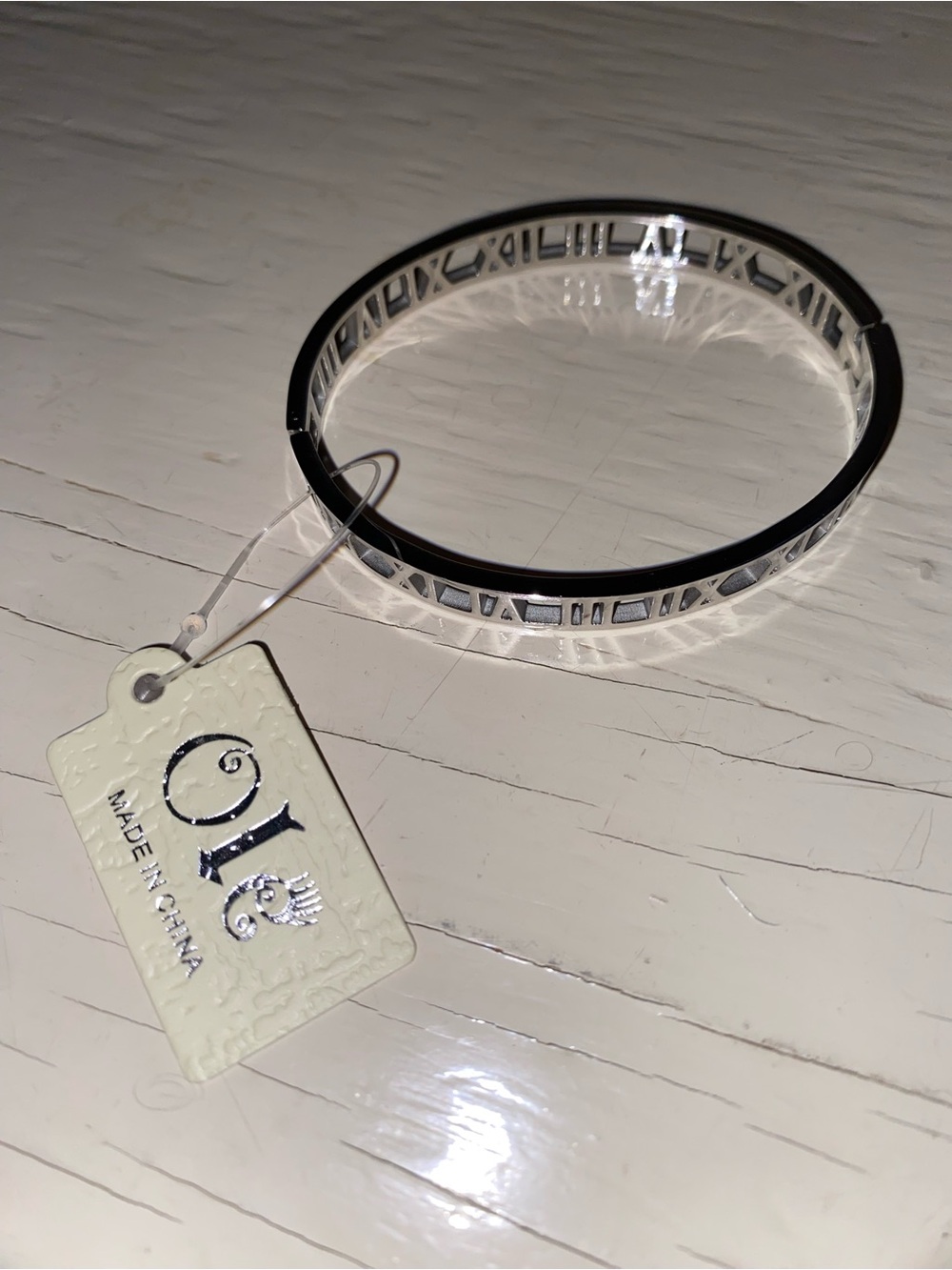 OLÉ Stainless Steel Roman Numeral Bracelet